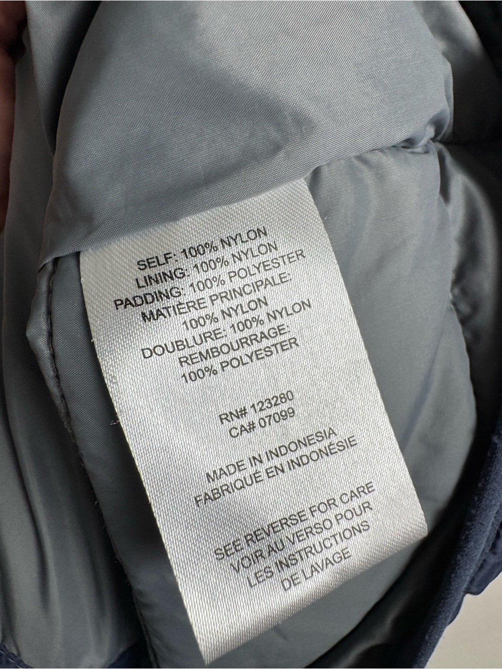 Travis Mathew Palisades Nylon Puffer Jacket Full Zip Blue Men’s L Retail $199 - Picture 5 of 9
